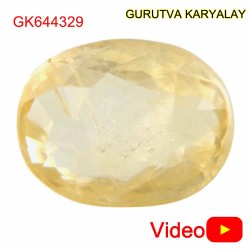Ratti-6.25 (5.66 CT) Yellow Sapphire Good Quality Pukhraj